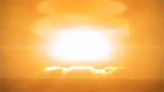 Nuclear explosion mushroom cloud