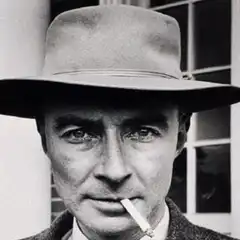 J. Robert Oppenheimer laser eyes