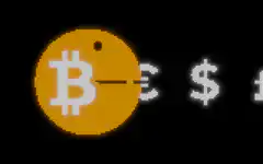 Bitcoin eating currency symbols
