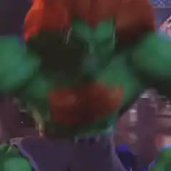 Hulk gets hit by lightning