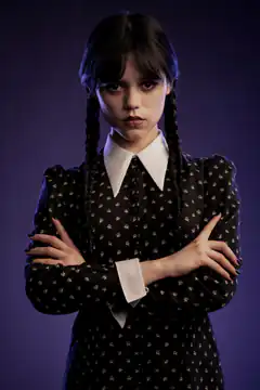 Wednesday Addams arms crossed