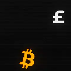 Bitcoin and fiat currency symbols