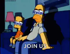 Homer and Bart wearing Relai glasses