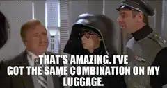 That's amazing I've got the same combination on my luggage