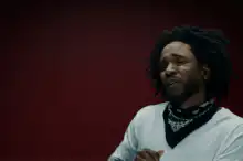 Kendrick Lamar dancing and singing