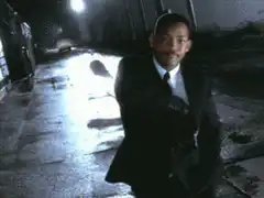 Will Smith puts on sunglasses