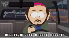 Rabbi driving and deleting
