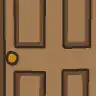 Pepe peeking through a door