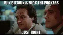 Arnold Schwarzenegger Just Right Bitcoin