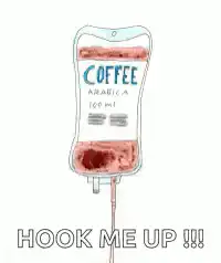 Coffee IV drip animation