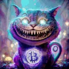 Cheshire Cat with Bitcoin