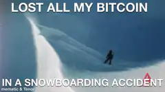 Snowboarder lost all my bitcoin