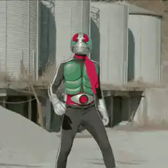 Kamen Rider 1 transformation pose