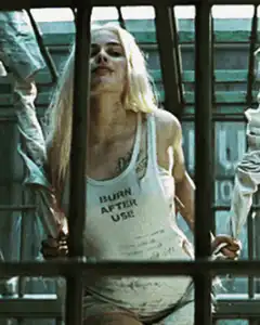 Arya Stark behind bars