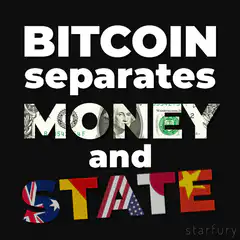 Bitcoin separates money and state