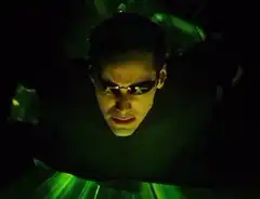Neo falling through the Matrix