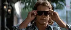 V for Vendetta sunglasses and dystopian city