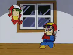Dr. Slump Arale and Senbei explosion
