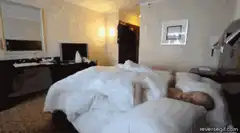 Man jumps out of bed
