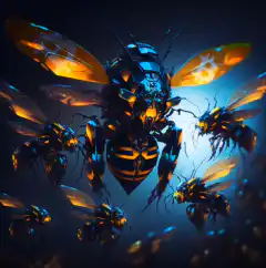 Cybernetic Bitcoin Bee Swarm