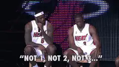 LeBron James and Dwyane Wade Not 1 Not 2 Not 3
