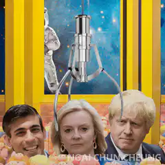 Claw machine grabs Liz Truss