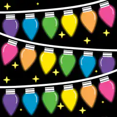 colorful christmas lights animation
