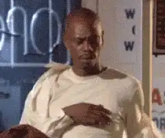 Dave Chappelle hand on chest reaction