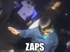 kid dancing with sunglasses zaps