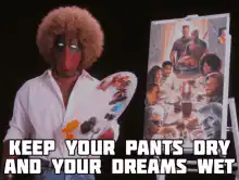 Deadpool as Leonardo da Vinci