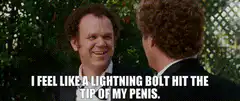 I feel like a lightning bolt hit the tip of my penis