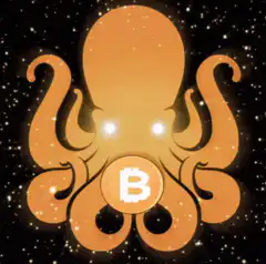 Glowing Bitcoin Octopus