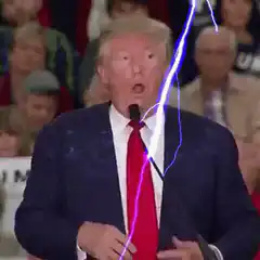 Donald Trump struck by lightning