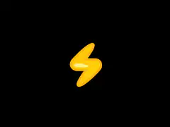 Yellow lightning bolt icon animation