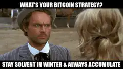 What's your bitcoin strategy? Stay solvent in winter