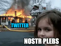 Nostr Plebs Watching Twitter Burn
