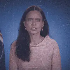 Woman reacting to gender identities text