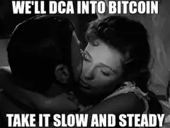 We'll DCA into Bitcoin take it slow and steady