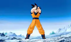 Goku transforms into Super Saiyan