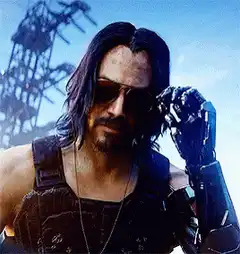 Keanu Reeves as Johnny Silverhand