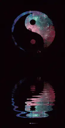 Galaxy Yin Yang Reflection