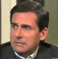 Michael Scott disgusted face