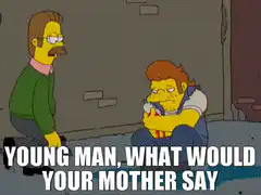Ned Flanders scolding Nelson