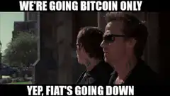 We're Going Bitcoin Only Yep Fiat's Going Down
