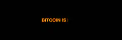 Bitcoin is love don't just talk be the change