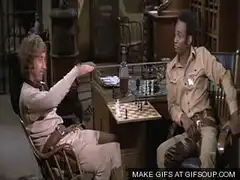 Blazing Saddles chess hand gesture