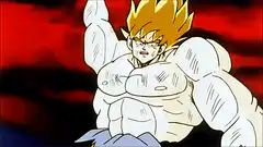 Super Saiyan Vegeta powering up