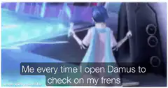 Anime girl dancing excitedly