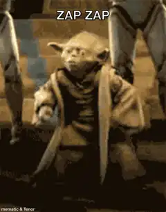 Yoda dancing zap zap