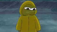 Pepe in yellow raincoat